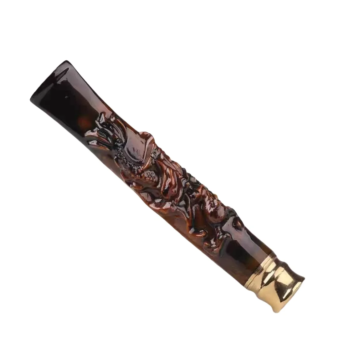 

Hai Liu Cigarette Butt 001 Dual Filter Engraved Hai Liu cigarette set, suitable for coarse, medium and fine three uses, washable