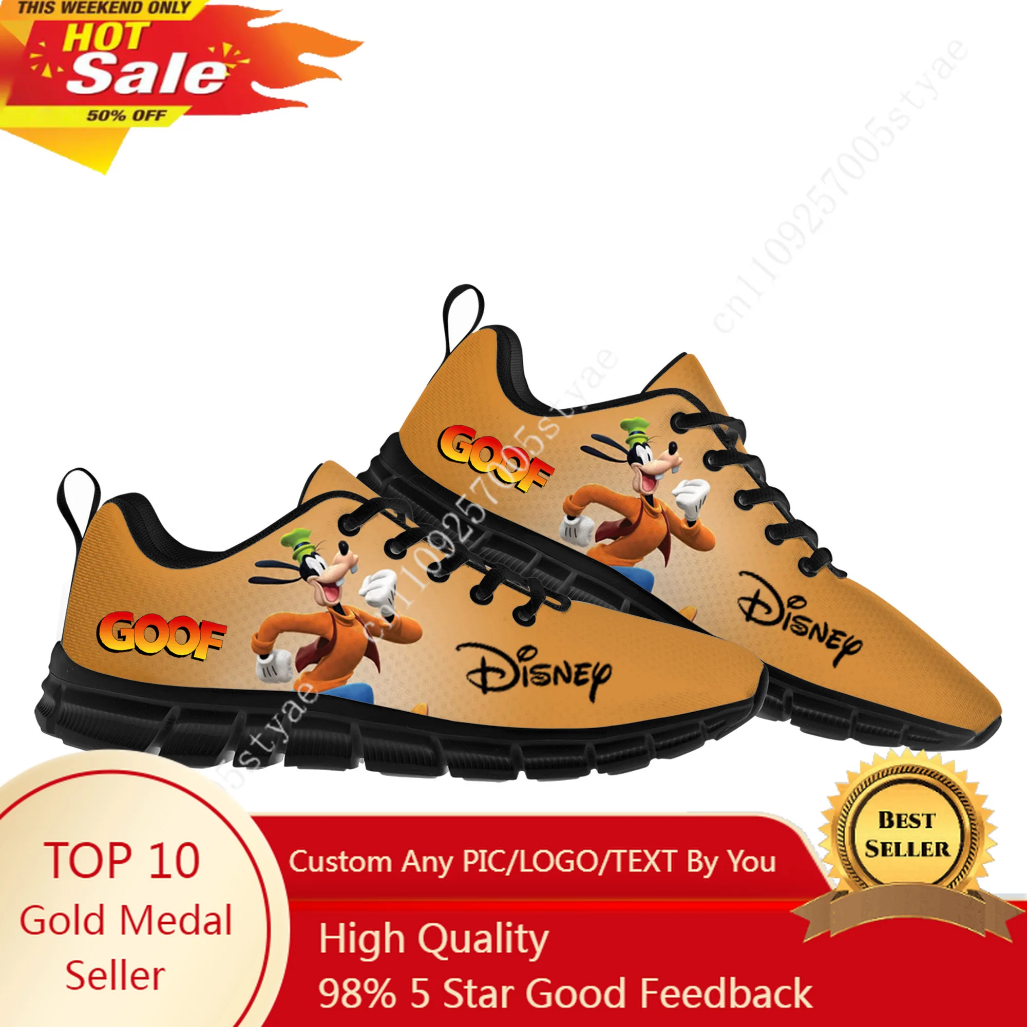 

Спортивная обувь Disney Goofy, мужская и женская повседневная легкая обувь для бега