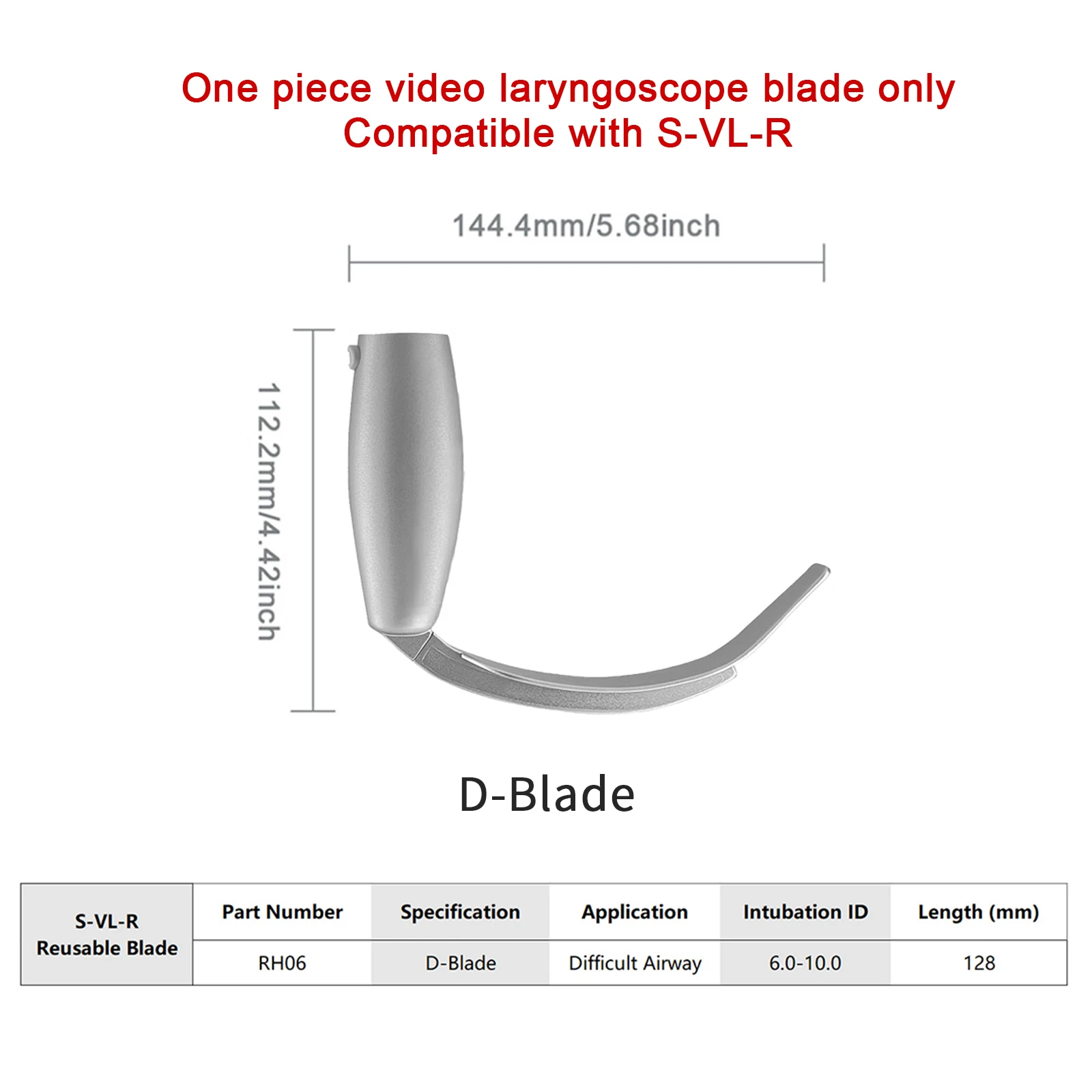 Sensorendo One Piece Video Laryngoscope  (DH01/MIL0/MIL1/MAC1/MAC2/MAC3/MAC4/D-Blade) Optional for Anesthesia Intubation