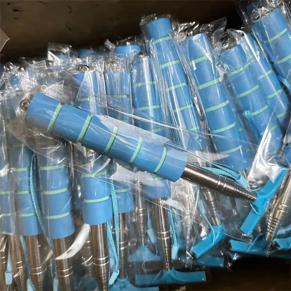 Retractable auto mirror cleaner brush stainless handle layered bristle and squeegee for vehicle exterior glass care