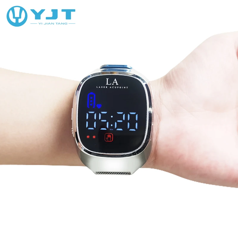 2026 Latest Invention Medical Physical Therapy Lllt Heart Rate Laser Therapy Wrist Watch