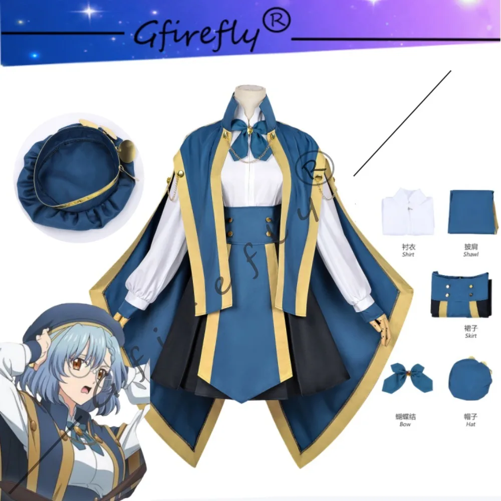 

The Magician Kunon Sees Everything Genia Maxwell Cosplay Costume Cape Dress Hat Accessory Halloween Stage Performance Costume