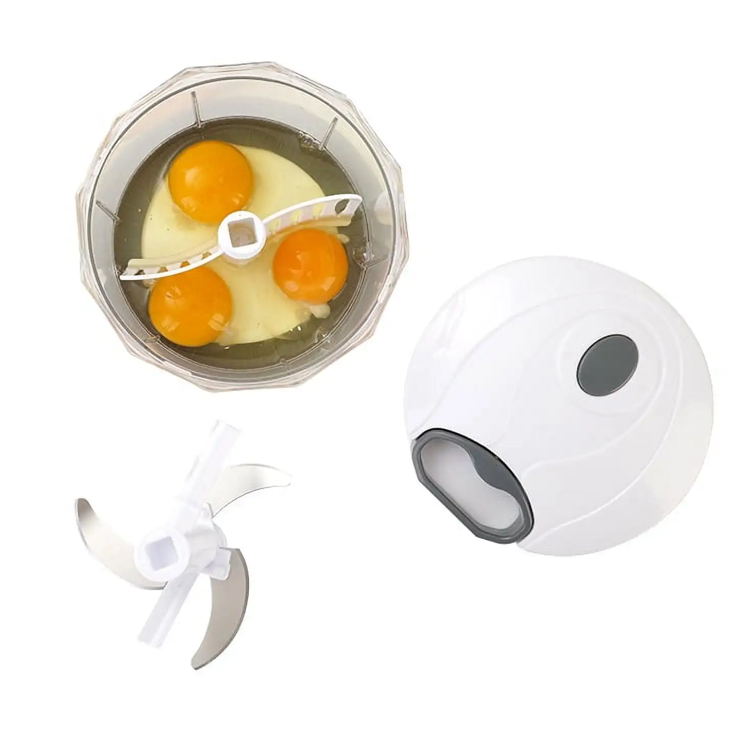 Efficient SS Blades Pull Chopper 4qt Set, Ideal for Beginners & Busy Families