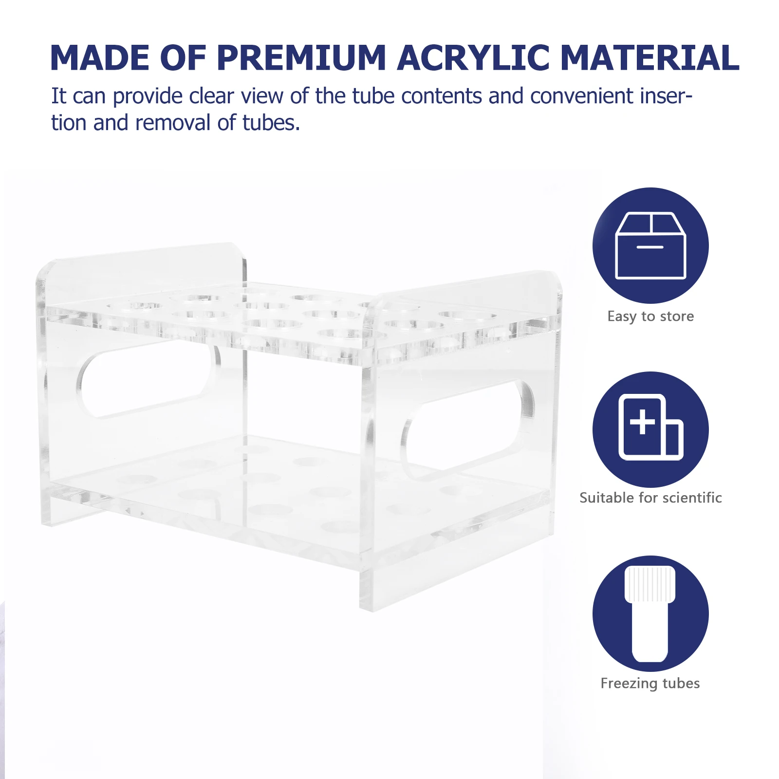 

Rack Test Tube Tubes Multifunctional Vial Lab Racks Acrylic Laboratory Equipment