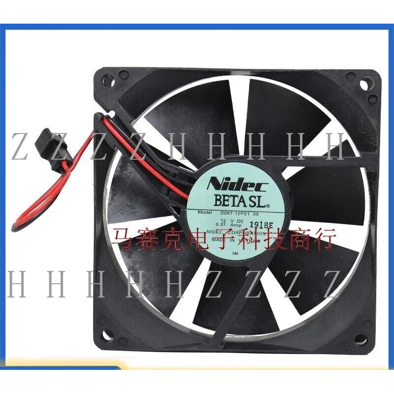 

Z Nidec D09T-12PS1 09 12V 0.37A 2pin 92*92*25MM Cooling Fan