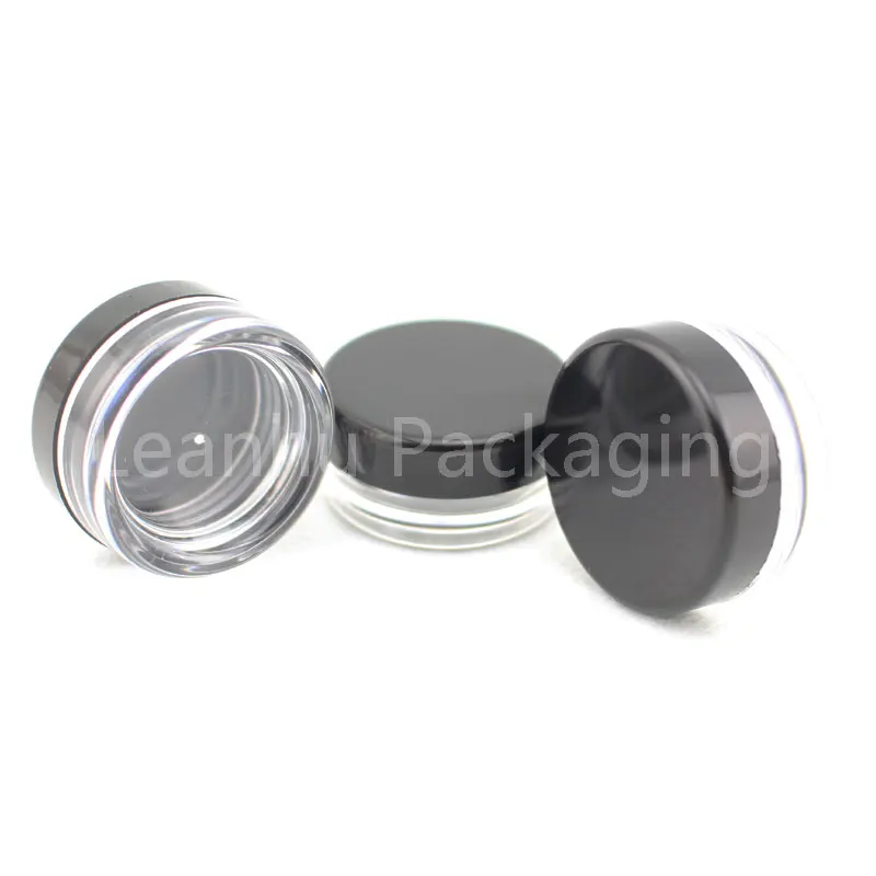 200pcs 2g Small Empty Cream Jar Cosmetic Container Sample Jar Display Case Cosmetic Packaging Mini Plastic Bottle Tin