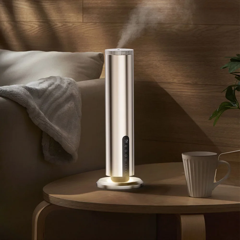 SCENTA Portable Tabletop Aroma Essential Oil Diffuser Machine,Luxury Aluminium Decorative Wireless Scent Diffuser Tower For Home