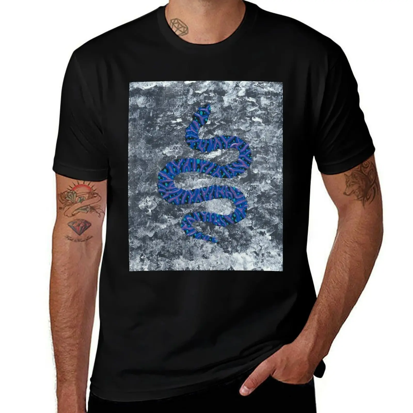 

Mystic Storm Abstract Snake T-Shirt man t shirt cotton high quality man t shirt heavy cotton funny t shirts cotton T-Shirt