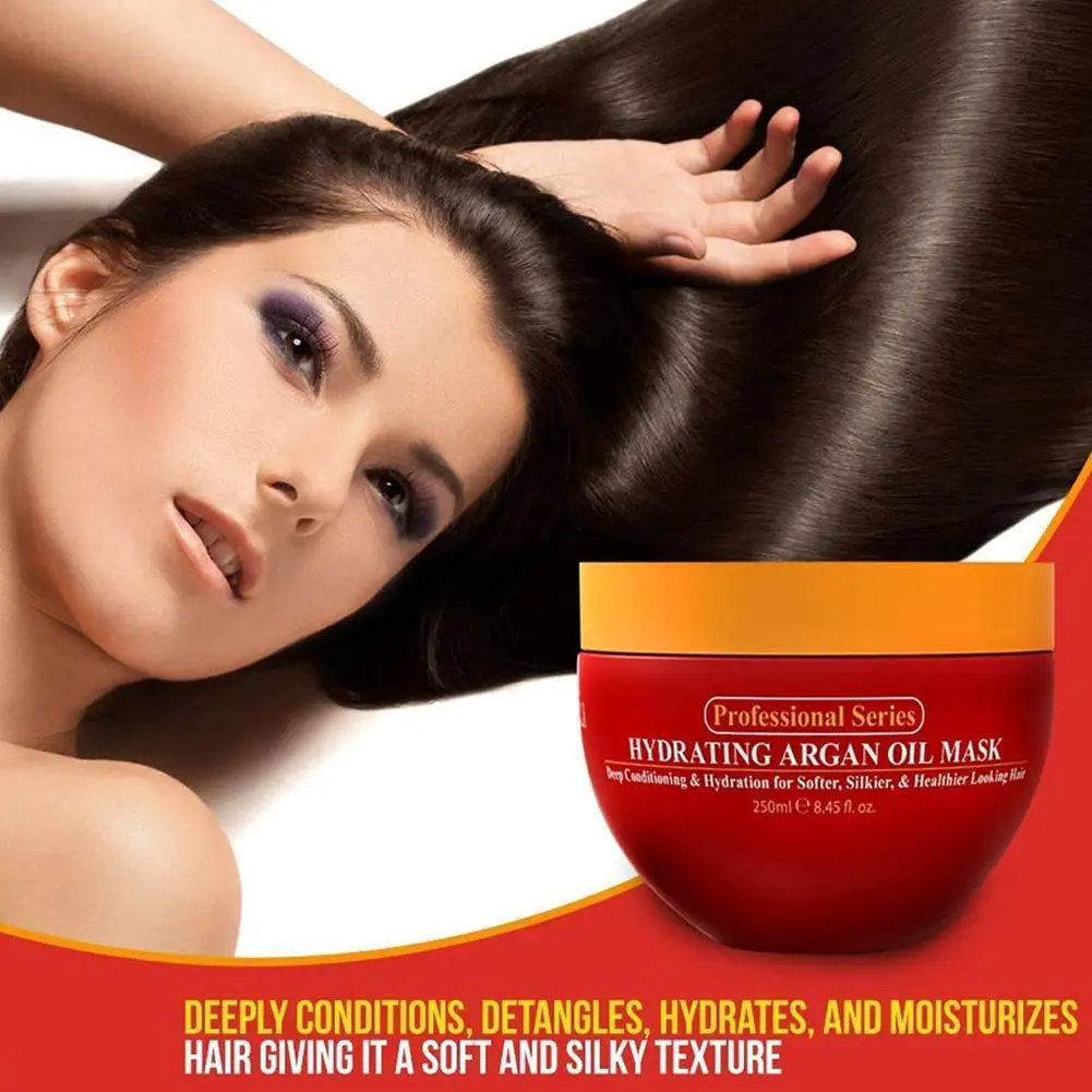 

Hair Conditioner Argan Oil Nutrition Deep Repair Nut Oil Hair Mask Safety Guarantee Simple Convenient Moisturizing Hair Care