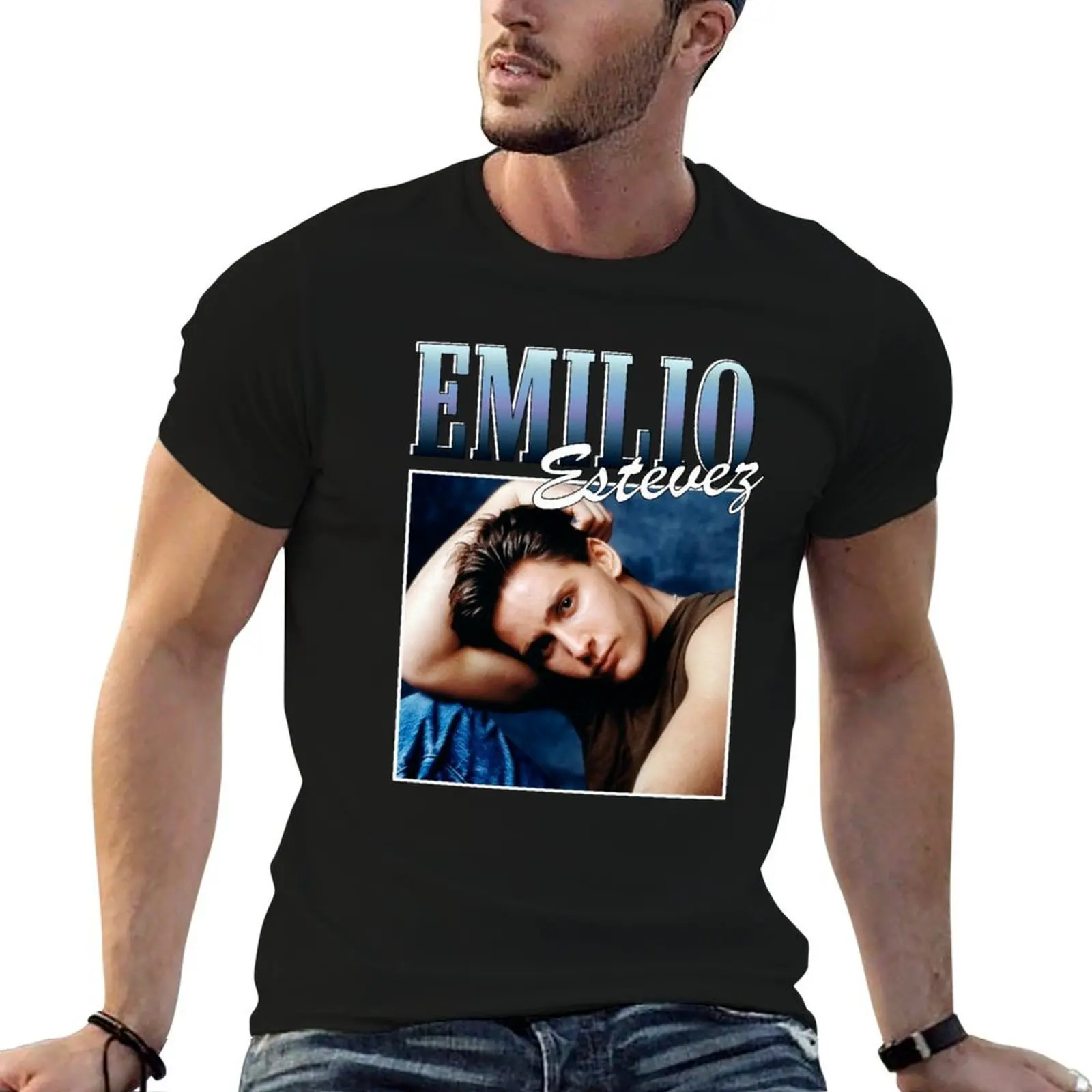 Camiseta Emilio Estevez para hombre, camisetas divertidas para hombre, camiseta de humor negro