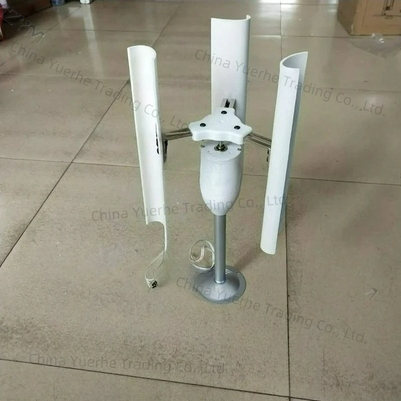 Turbine Permanent Magnet Wind Model Three-phase  Windmill Toy Night Light Making DIY Display Vertical Axis 20W 12V