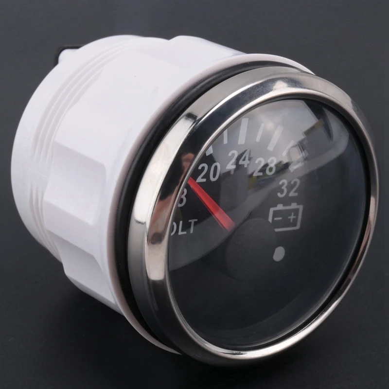 52 Mm Voltmeter Volt Meter Voltage Gauge For Marine Yacht Waterproof Boat Car Gauges With Alarm