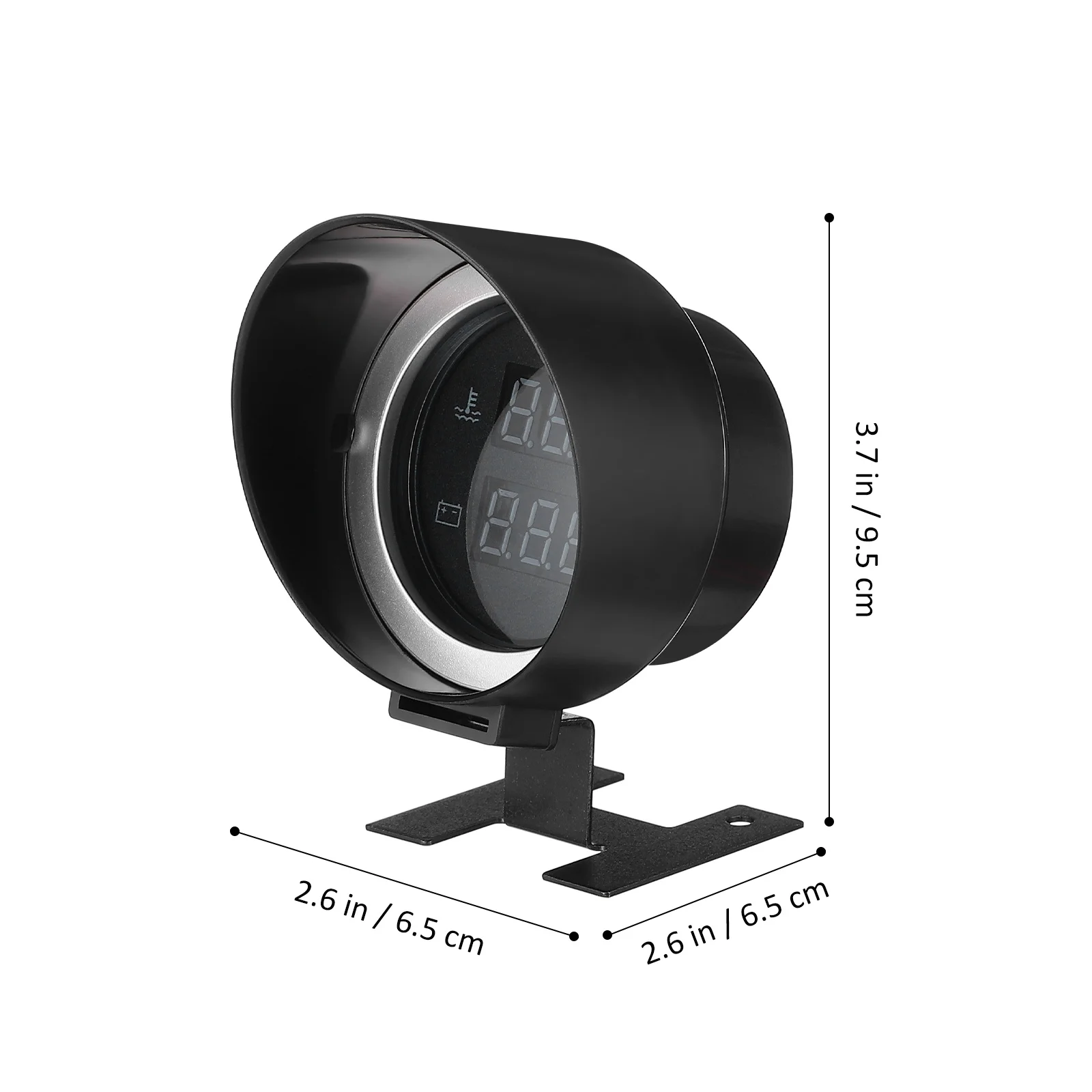 Автомобильный датчик температуры воды, двойной функциональный компактный автомобильный цифровой дисплей, измеритель температуры двигателя, совместимый с автомобилями