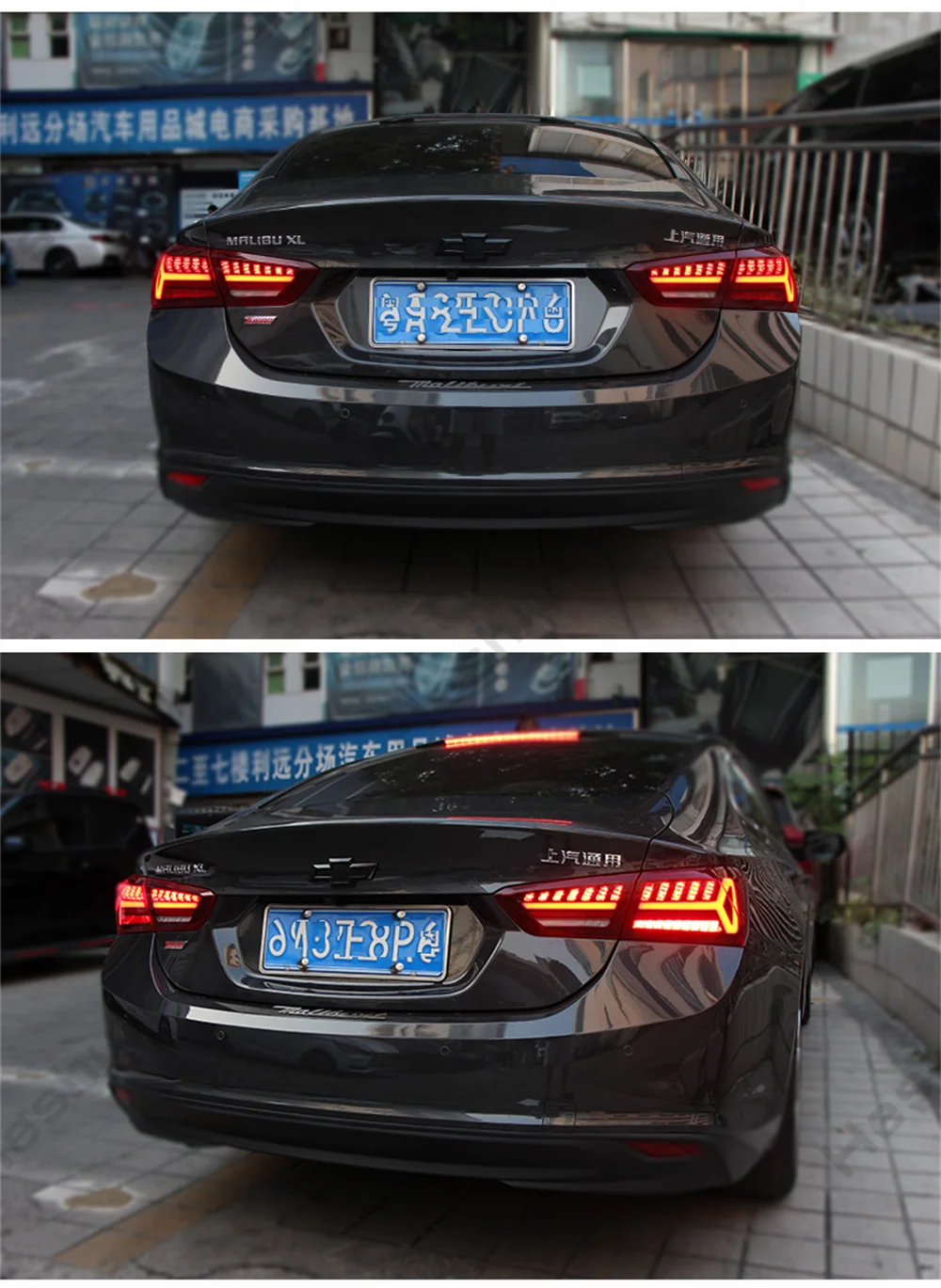 Pair LED Taillight For Chevrolet Malibu XL 2016 2017-2019 Taillamp Turn Signal Sequential Brake Lamp Rear Assembly Reverse Light