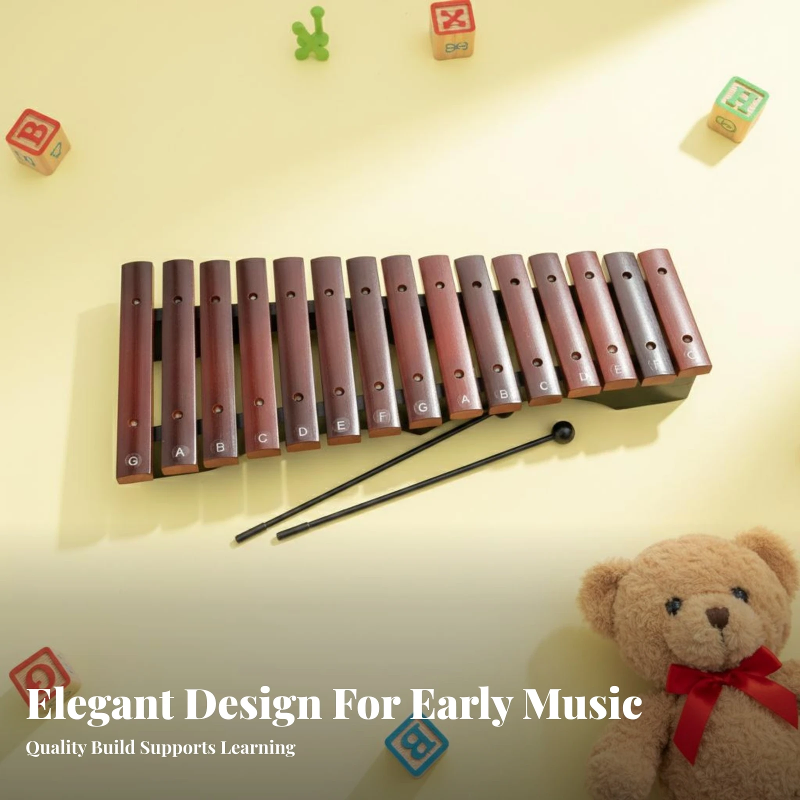 15 Note Xylophone Faux Rosewoo - Musical Instrument Xylophone recension och pris