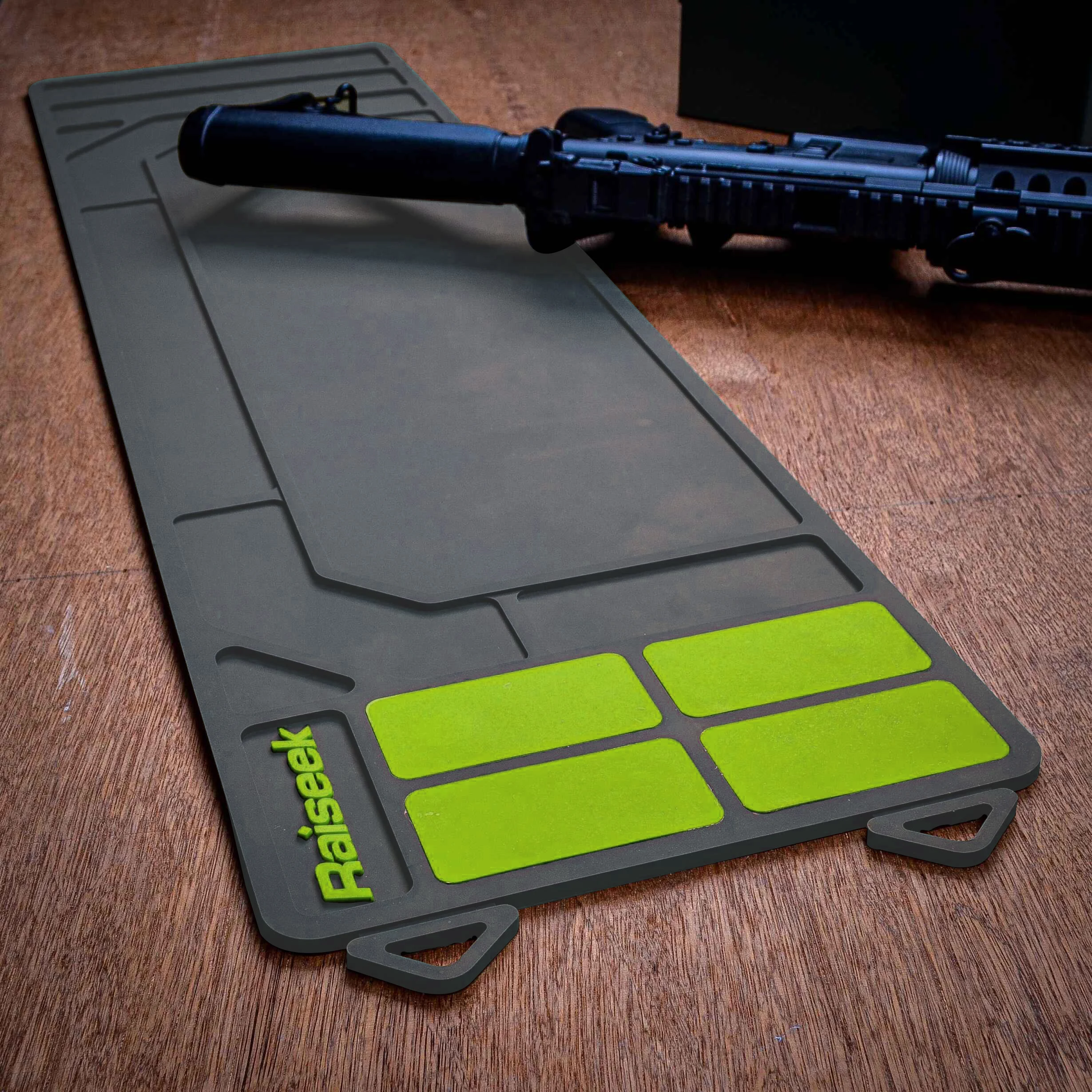 Raiseek Rifle Shotgun Cleaning Mat Anti-Slip Tactical Rubber Magnetic Gun Maintenance Mat Soft Rubberized Repair Pad 36