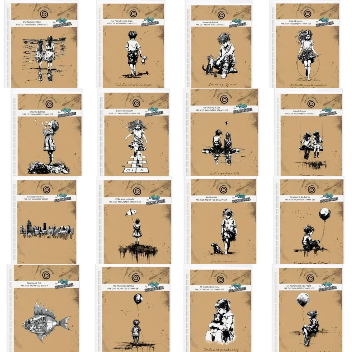 2025 New Stamps For DIY Scrapbooking Crafts Maker Photo Album Template Handmade Decoration Holding Bear Doll little boy Girl