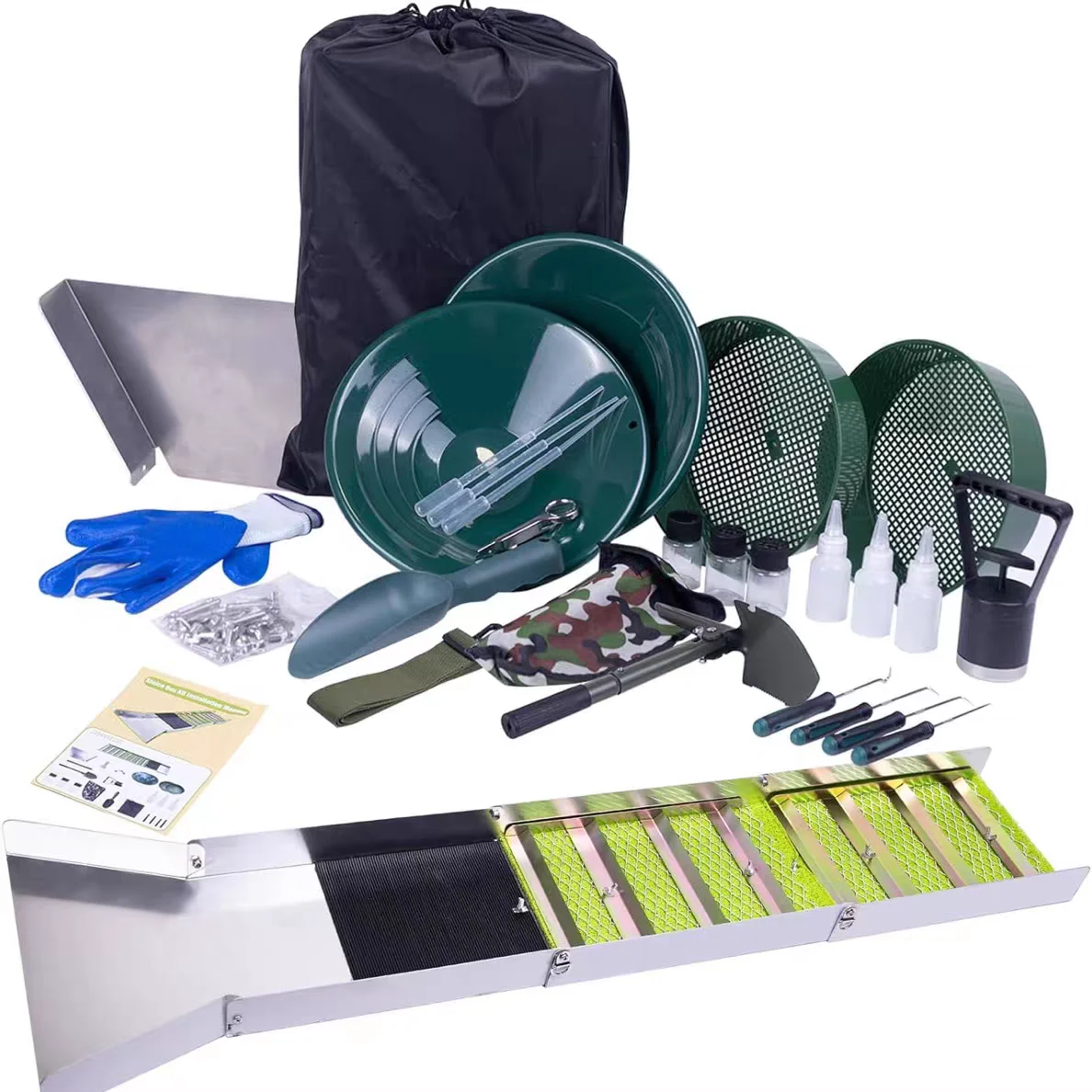 Gold Mining Equipment 23/16 PCS Gold Prospecting Kit ez 50