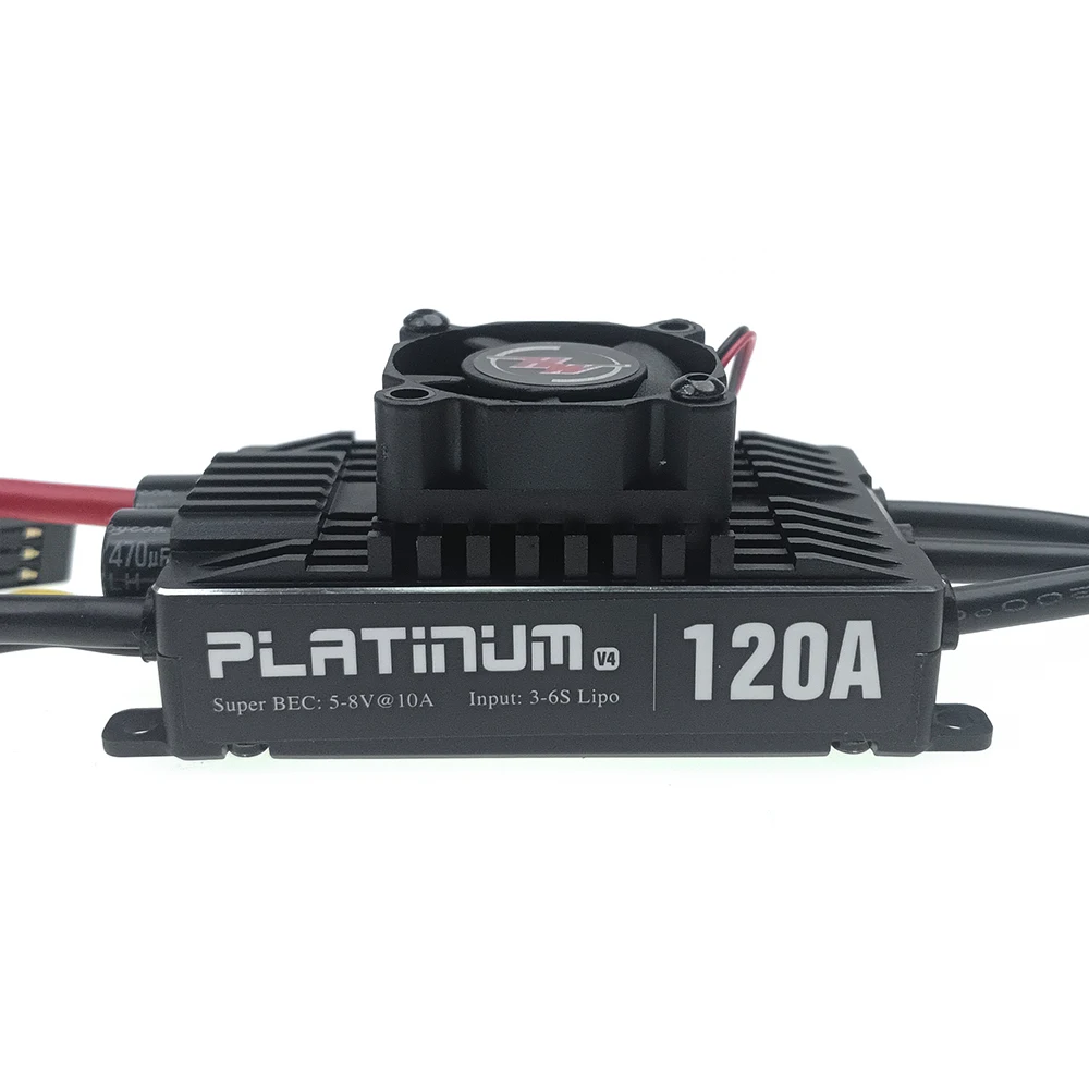 Hobbywing Platinum Pro V4 120A 3-6S Lipo BEC Empty Mold Brushless ESC for RC Drone Aircraft Helicopter