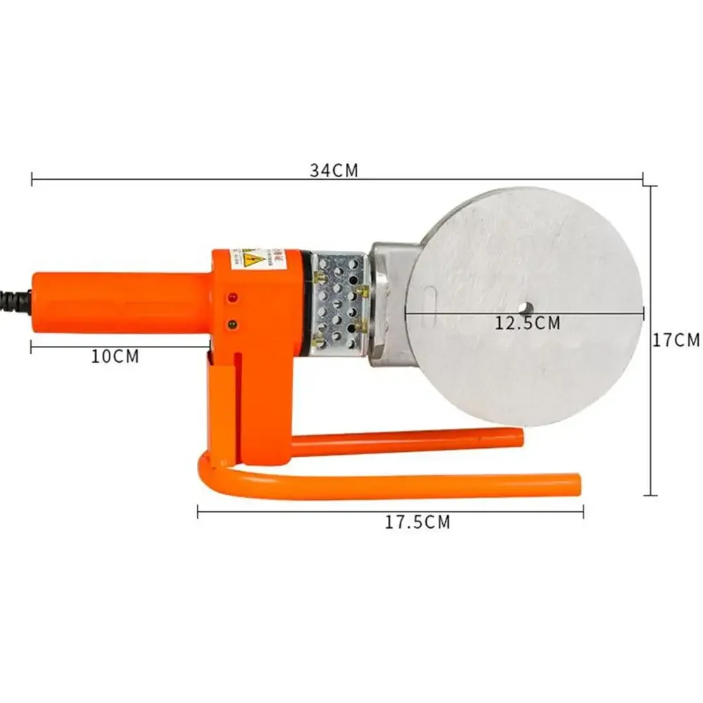 Tubo de agua PPR electrónico de temperatura constante, máquina de fusión en caliente, PPRPE75-110, soldador de plástico, combinador, contenedor caliente
