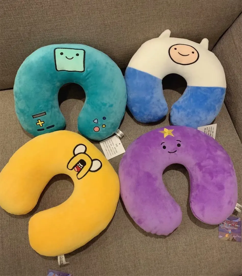 

Cute Toy Lovely Adventure Time Game U Shaped Cushion Soft Stuffed Neck Pillow Birthday Christmas Gift 1pc Anime Merchandise