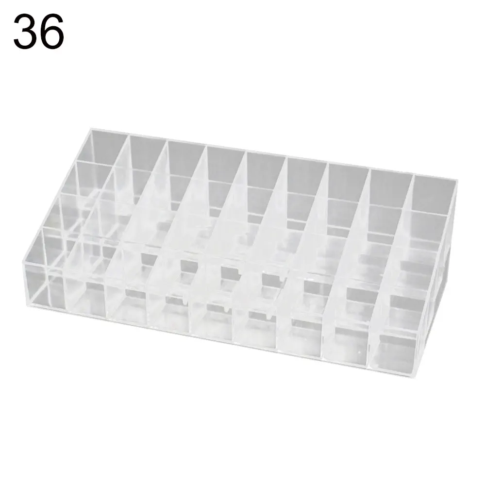 36/40 Grids Acrylic Makeup Organizer Storage Box Cosmetic Box Lipstick Jewelry Box Case Holder Display Stand make up organizer