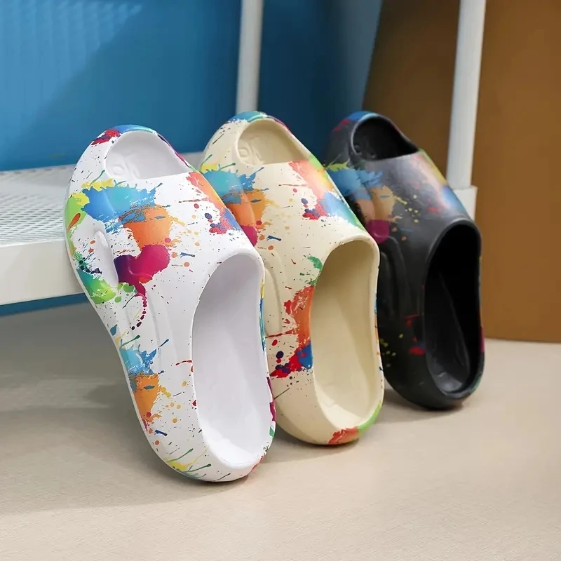 

Men'S Slippers, Solid Color Open Toe Non Slip Shoes, Indoor And Outdoor EVA Shoes 235 sold Sold by trader MuCen