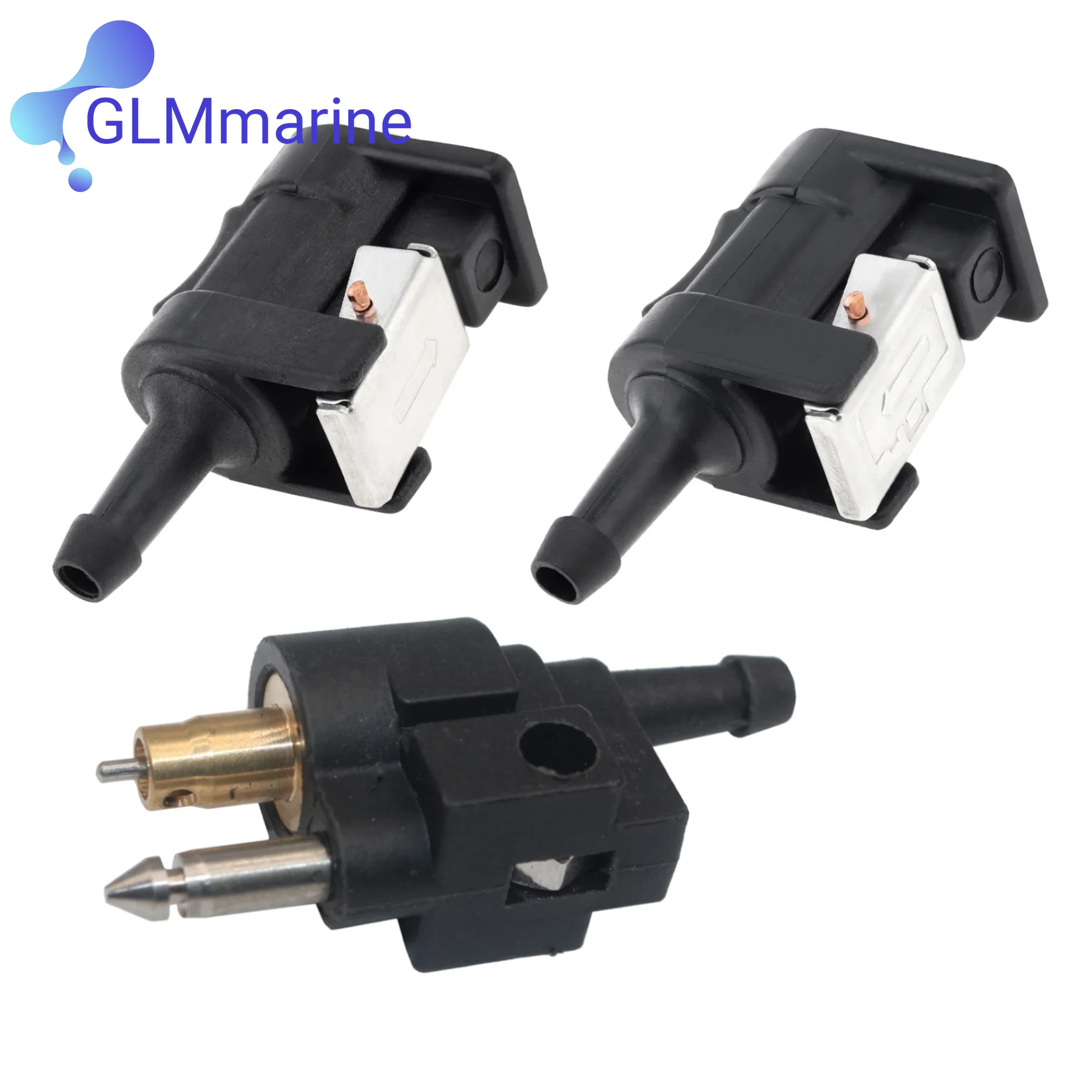 6Y1-24305 6G1-24304 Fuel Line Connector KIts Fit for Yamaha 6mm 6 To 90 HP Outboard Engin and Tank Sides Female 6YL-24305
