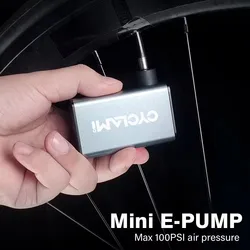 CYCLAMI A3 Mini Electric Air Pump Portable Bicycle Cordless FV AV Inflator Presta Schrader Valve Outdoor Road MTB Bike Aluminum