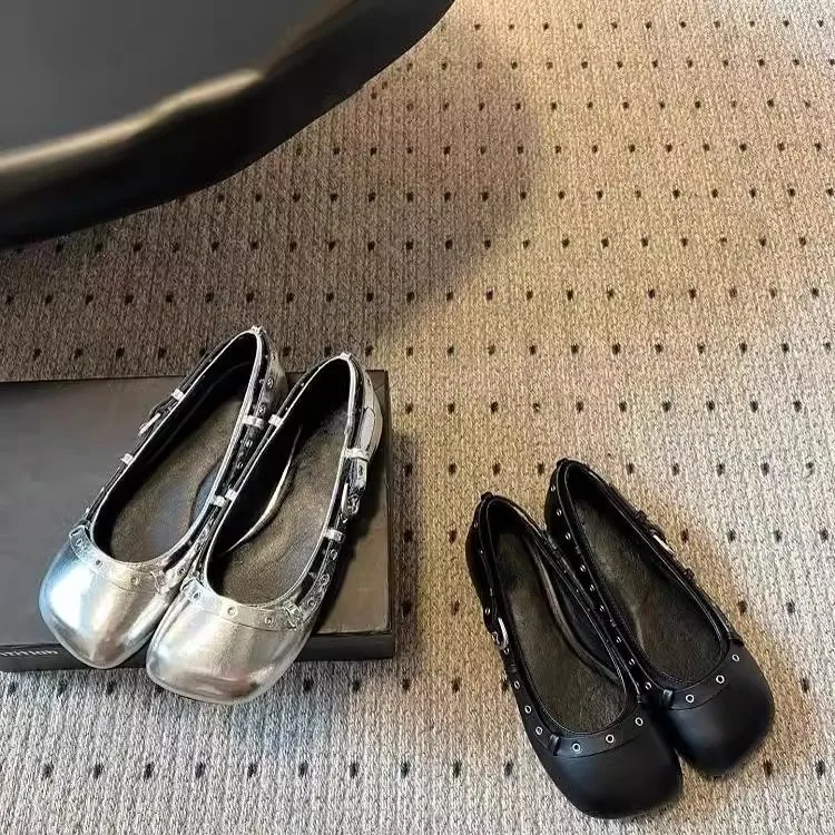 commute-casual-single-shoes-women's-spring-new-style-versatile-genuine-leather-flat-head-mary-janes-easy-wear-korean-style