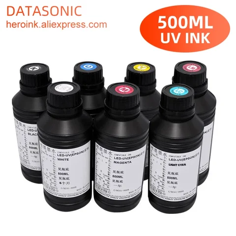 Светодиодные УФ-чернила для принтера Epson L800 L805 L1800 R290 R330 500 1390 1400 1410
