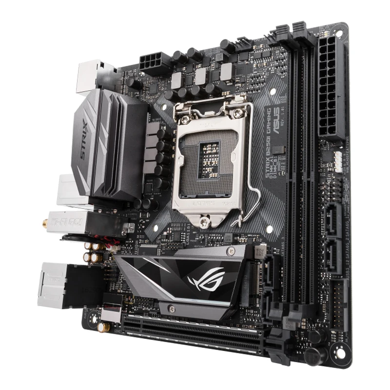 Imagem -02 - Placa-mãe Asus Strix B250i Gaming B250 Ddr4 32gb Pci-e 3.0 M.2 Hdmi Mini Itx para a 7ª e 6ª Geração Core i7