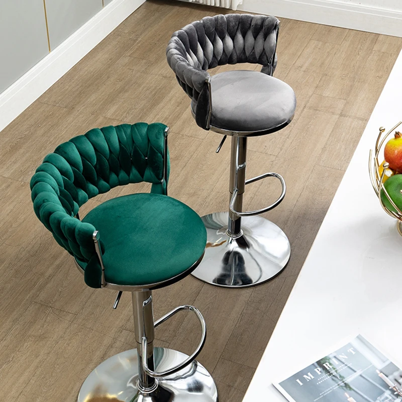 Accent Kitchen Bar Chairs High Gamer Retro Island Luxury Bar Chairs Banks Ergonomic Manicure Silla De Bar Furniture YX
