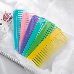 Wide Tooth Comb Plastic Detangling Styling Hair Brush