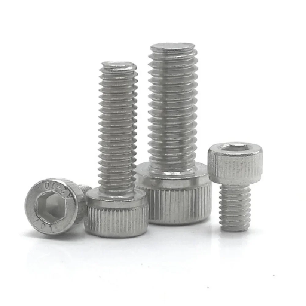 5-50pcs DIN912 M1.6 M2 M2.5 M3 M4 M5 M6 M8 304 A2 Stainless Steel Grade 12.9 Black Hexagon Hex Socket Head Cap Allen Bolt Screw