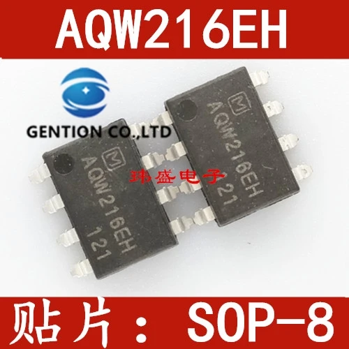 10PCS AQW216EH SOP8 photoelectric coupling isolator light coupling AQW216 chip in stock 100% new and original