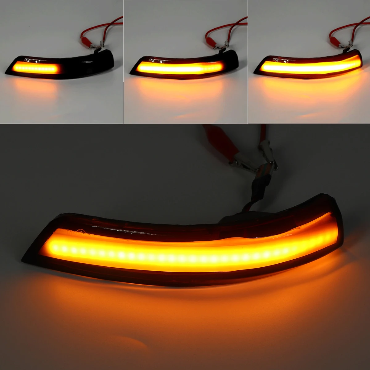 2pcs Flowing Turn Signal Light LED Side Wing Rearview Mirror Dynamic Indicator Blinker for Ford Focus mk2 mk3 08-16 Mondeo mk4