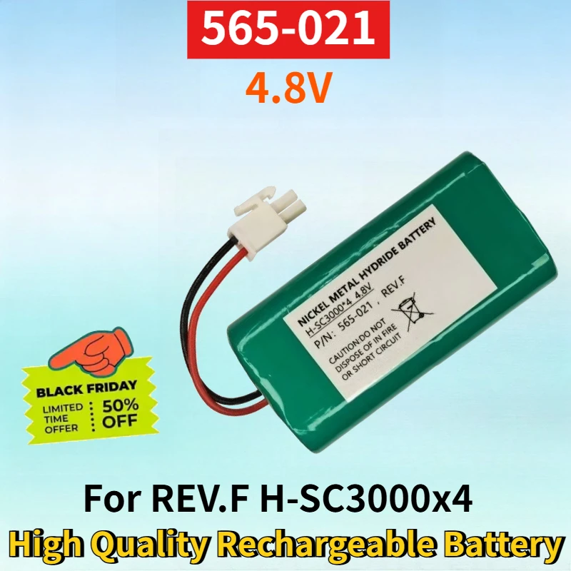 Newest 565-021 4.8V Rechargeable Nickel Hydrogen Rechargeable Battery Pack for REV.F H-SC3000x4 High Quality Replacement Battery