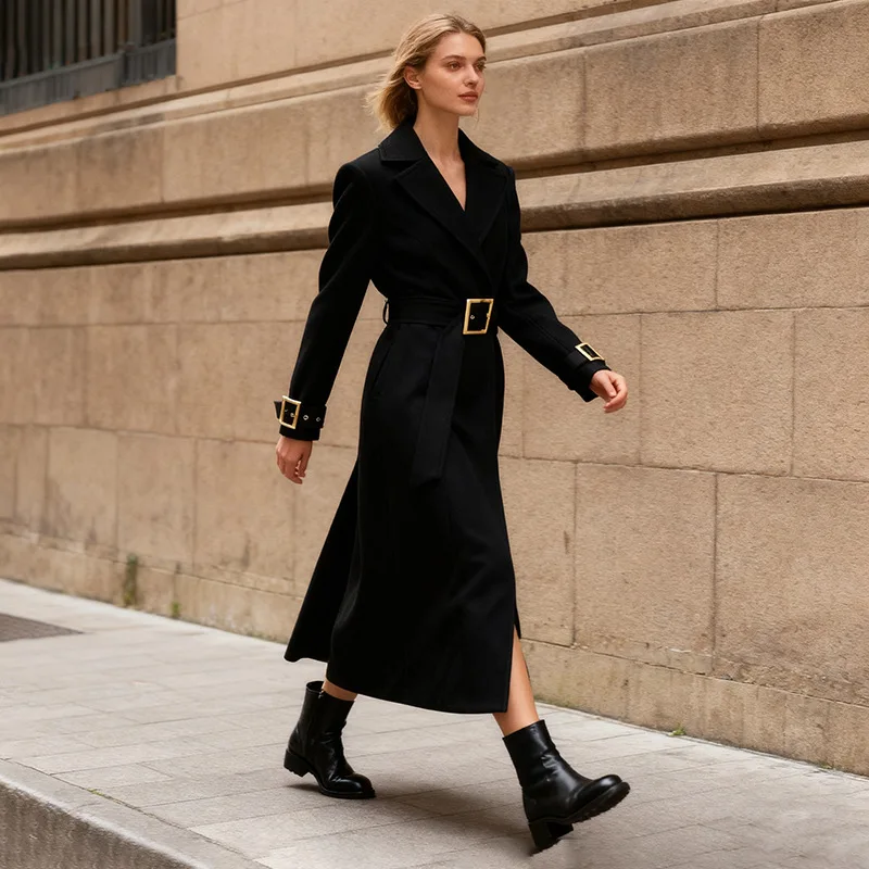 

Women's Slim Fit Casual Trench Coat Autumn Elegant British Style Versatile Fashion for Ladies