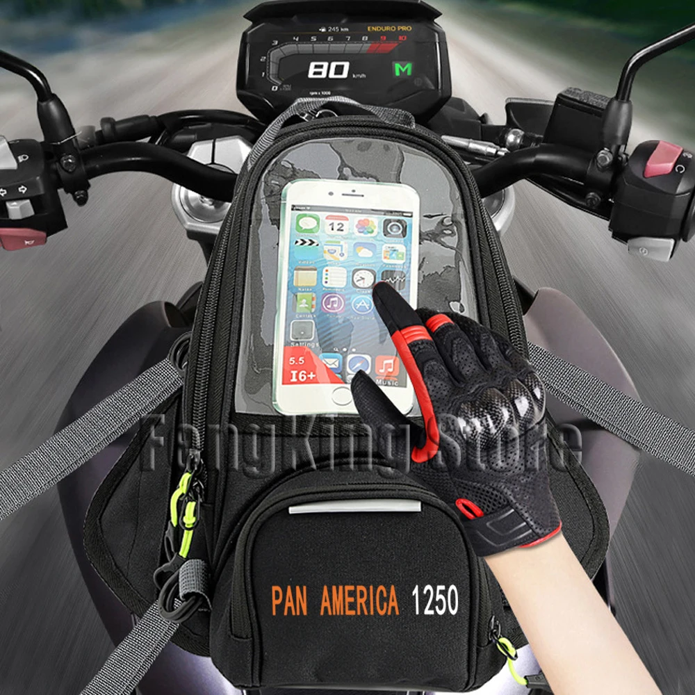 

Motorcycle Magnetic Bag Riding Bag Navigation Fuel Tank Bag Large Screen for Pan American 1250 Special 1250S/Sportster S 1250 RH