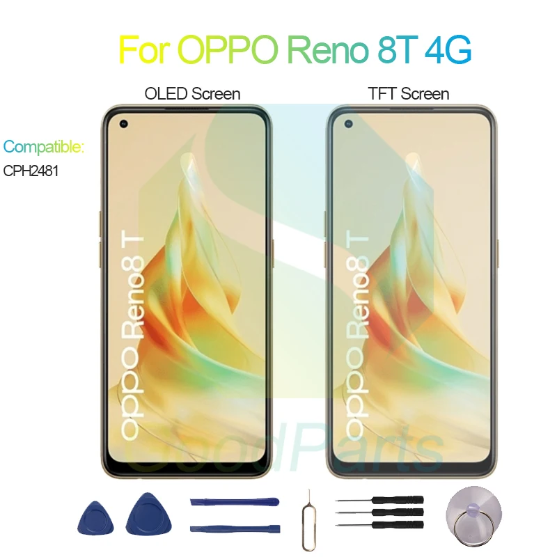 For OPPO Reno 8T 4G LCD Display Screen 6.4