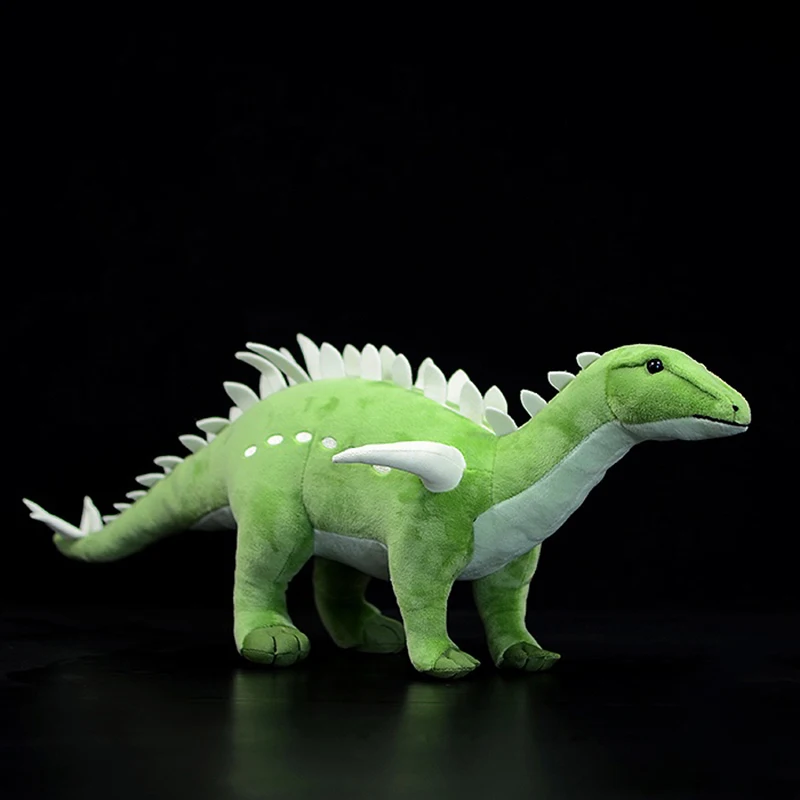 Lindo Huayangosaurus juguete de peluche suave simulación realista dinosaurio Kentrosaurus modelo Animal muñeca regalos Audlt