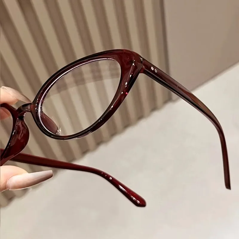 Small Cat Eye Eyewear Transparent Computer Glasses Frame Women Men Anti Blue Light Blocking Glasses Optical Spectacle Eyeglass
