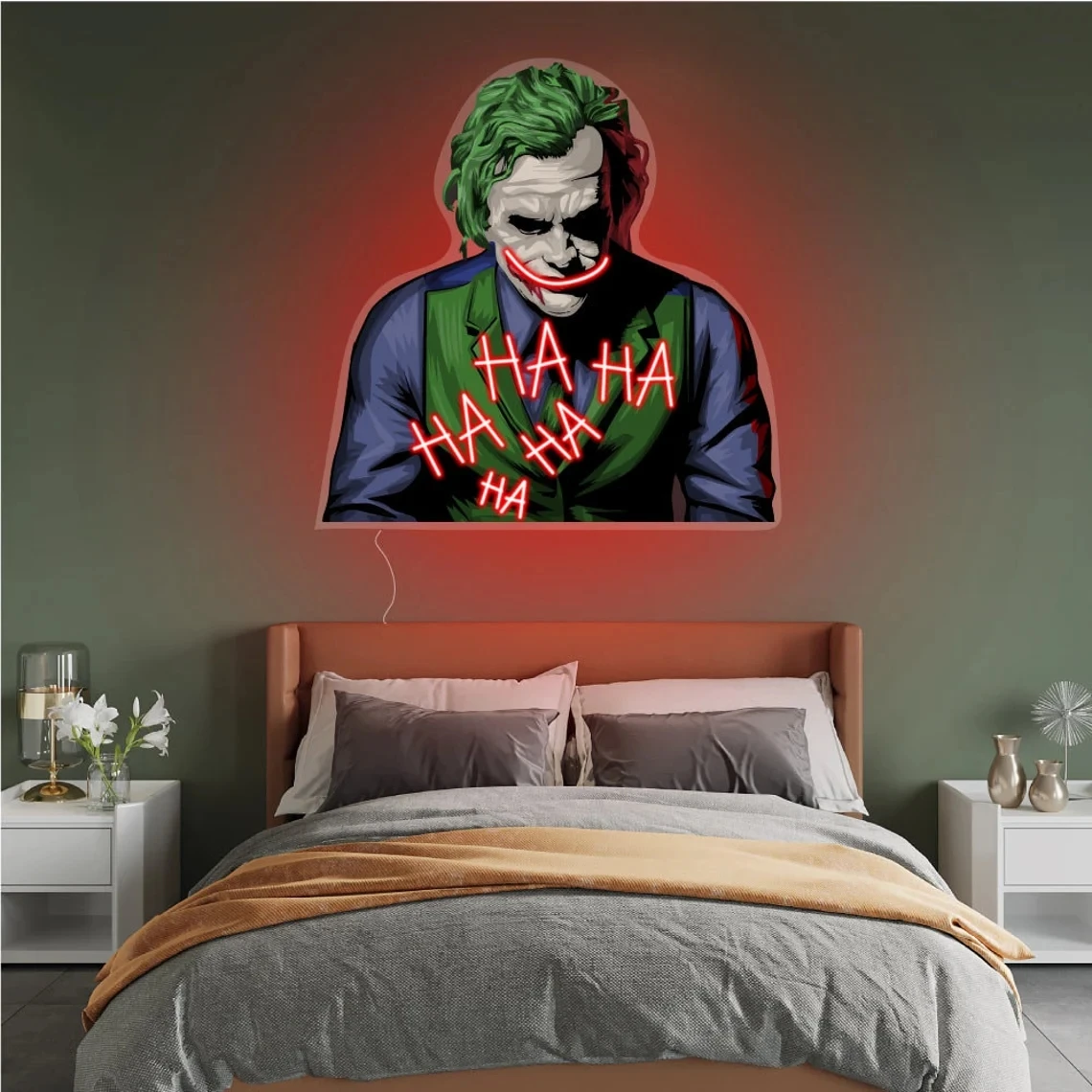 The Joker Neon Sign - Iconic Symbol of Mischief and Intrigue