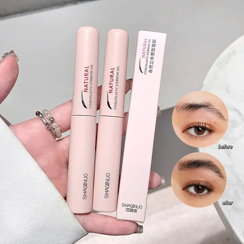 Gel à sourcils 3D naturel – imperméable, résistant à la transpiration et formage de films pour sourcils sauvages et en forme