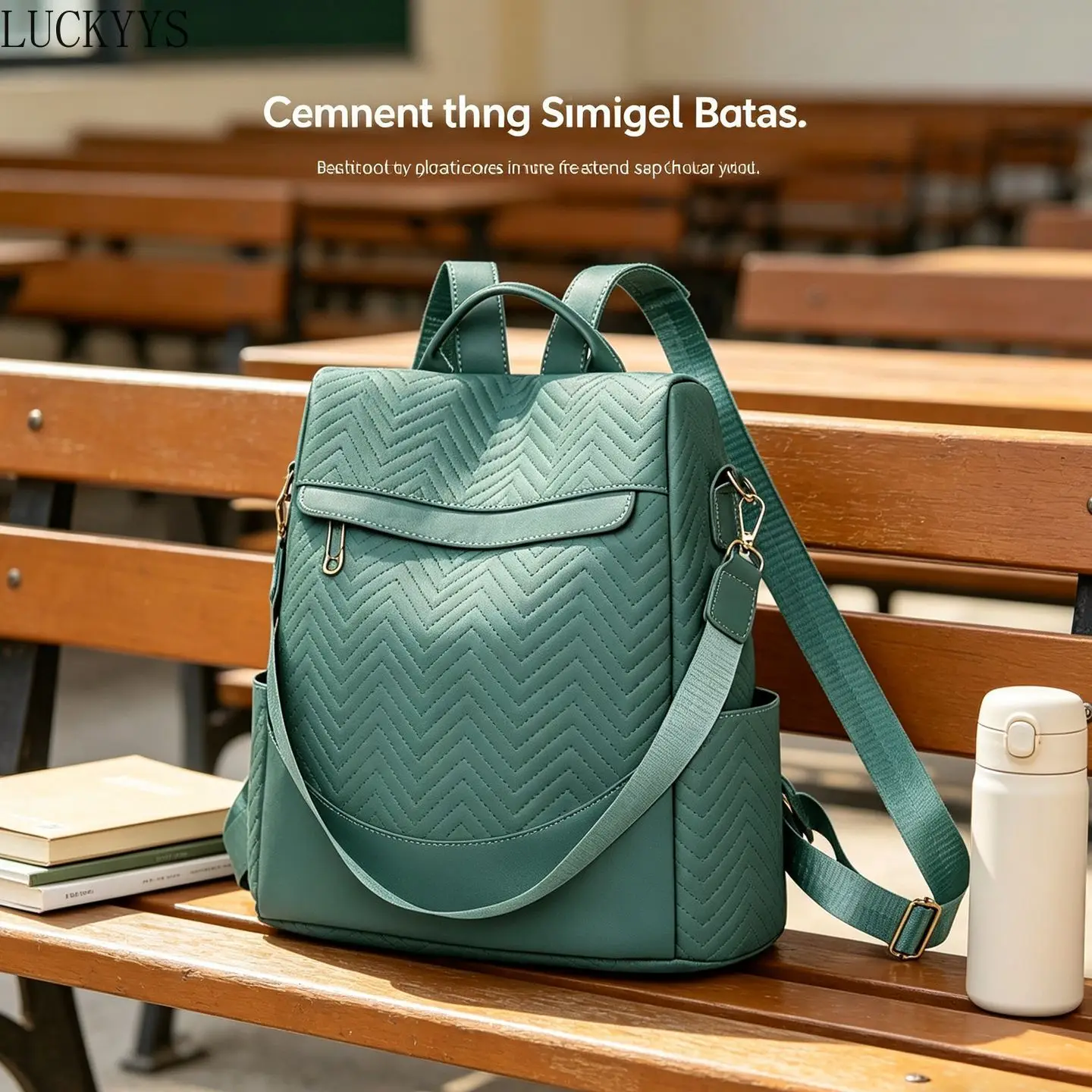 Everyday Versatile Embossed Nylon Rucksack Trendy Multi-color Option, Roomy Storage for Ladies Daily Outdoor Activities Hot Sale