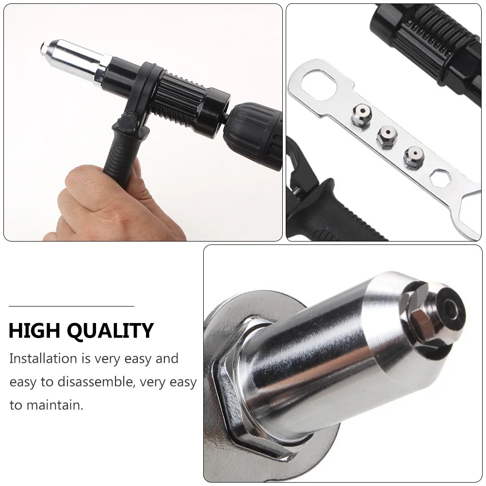 1 مجموعة الأساسية سحب آلة التثبيت محول الراقية المعادن مطلق النار المشتركة دائم برشام كهربائي موصل أداة التثبيت السريع ل #3