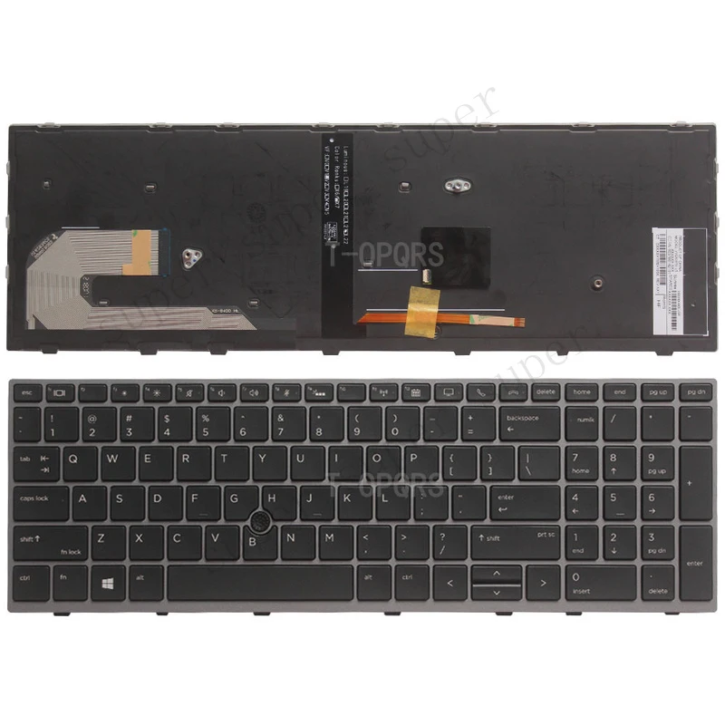 S+   New For HP Zbook 15u G5 15u G6 Keyboard Backlit US (Not Fit for HP 15 G5 G6)