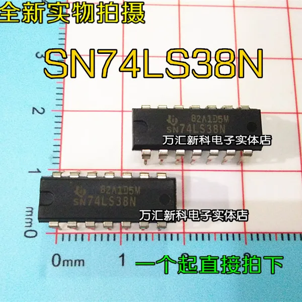SN74LS38N original MERGULHO-14, novo, 10 PCes