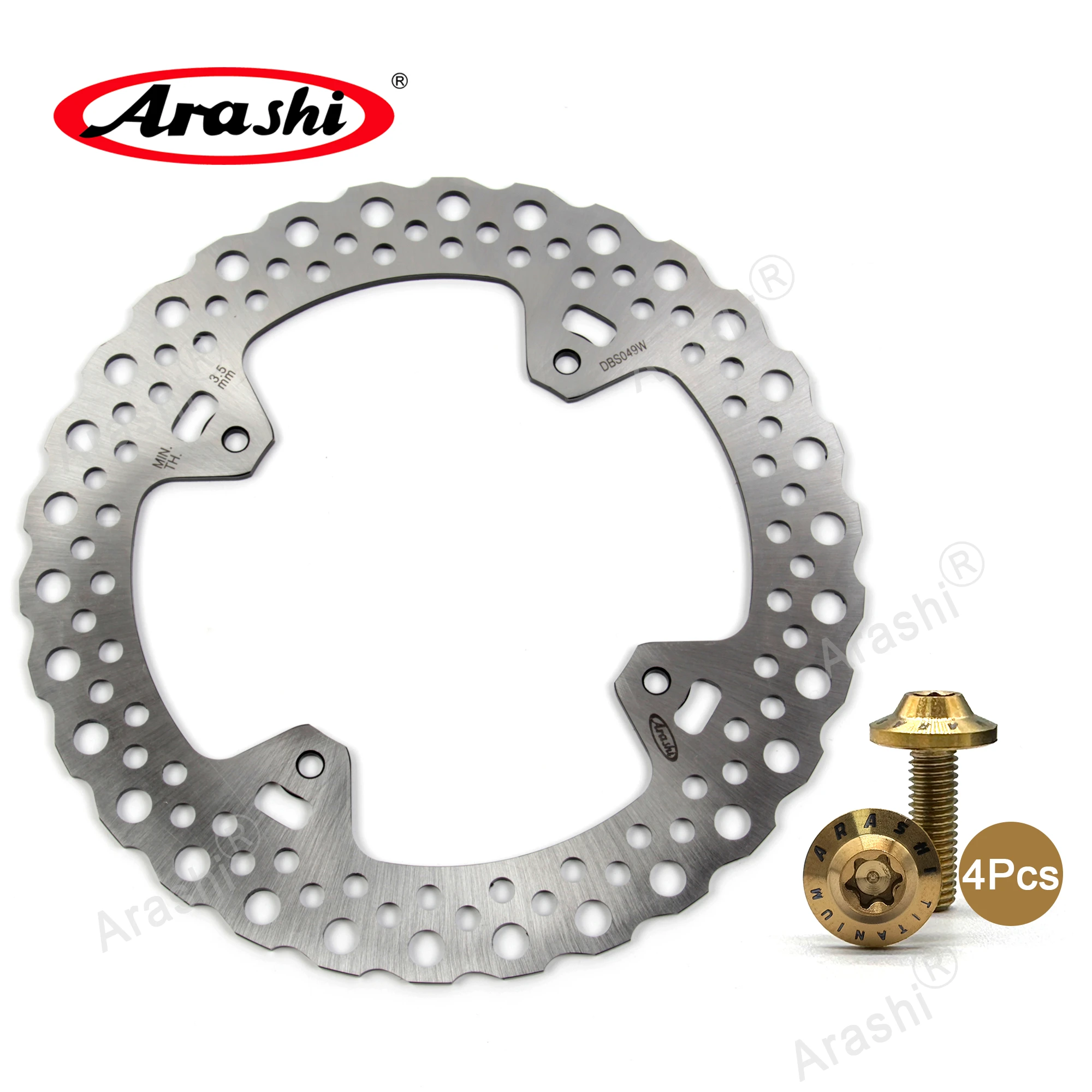 ARASHI CRF RX 250 Rear Brake Disc 2019 2021 2022 CNC Disk Rotor For HONDA CRF X 250 2004 - 2018 2005 2006 2007 2008 2009 2010